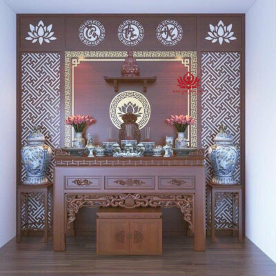 ốp sau bàn thờ đẹp 