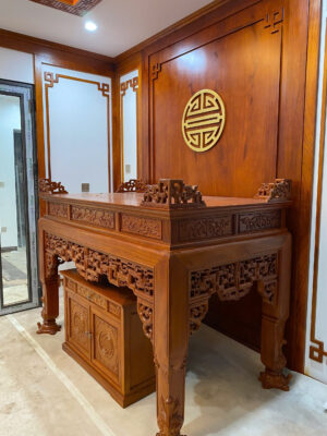 mẫu bàn thờ chân rùa 