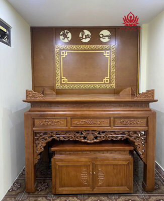 Bàn thờ gỗ gõ kích thước 153 