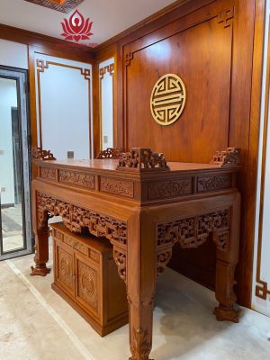xập thờ gỗ hương đá