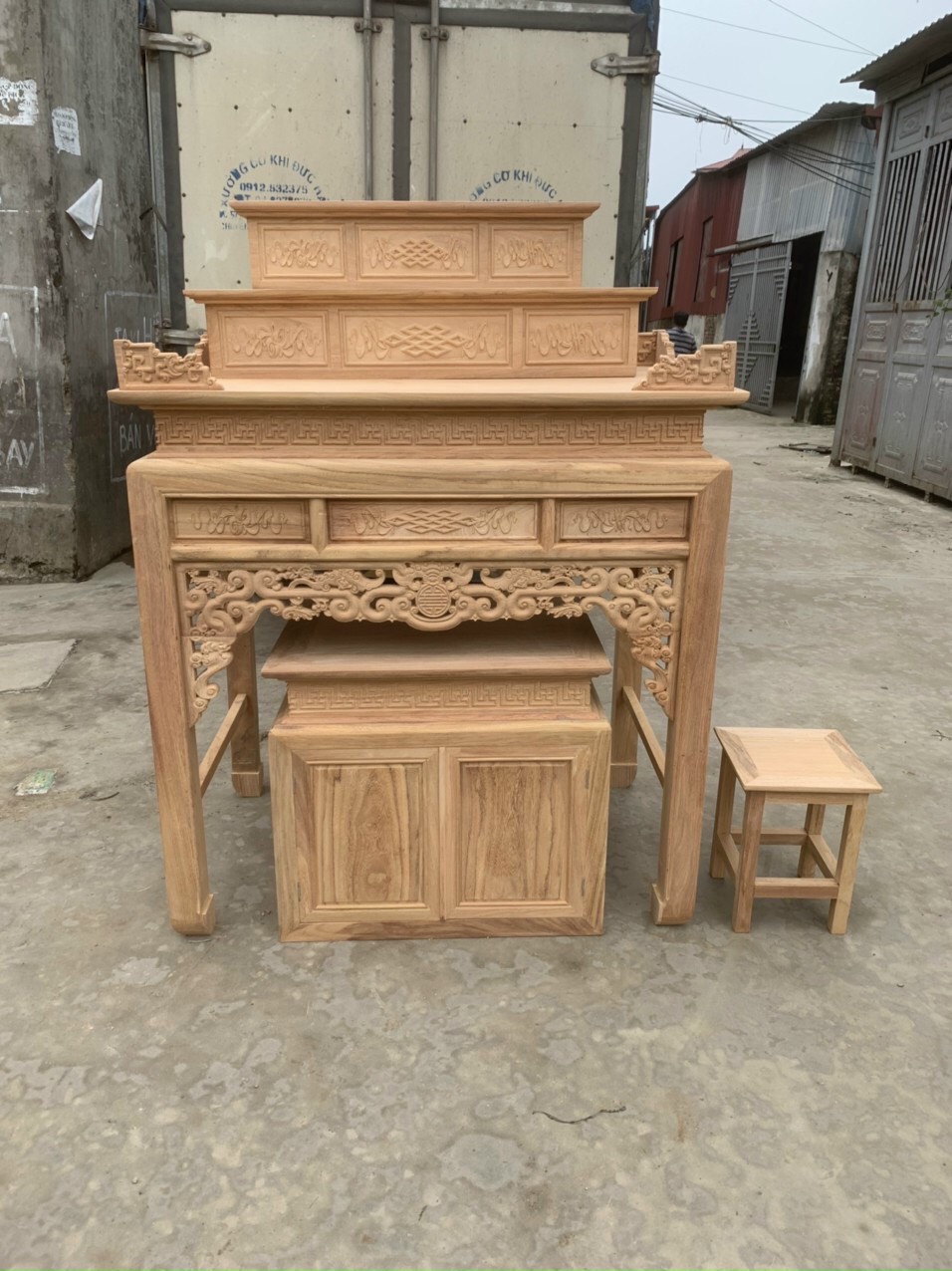 quy trình sản xuất bàn thờ