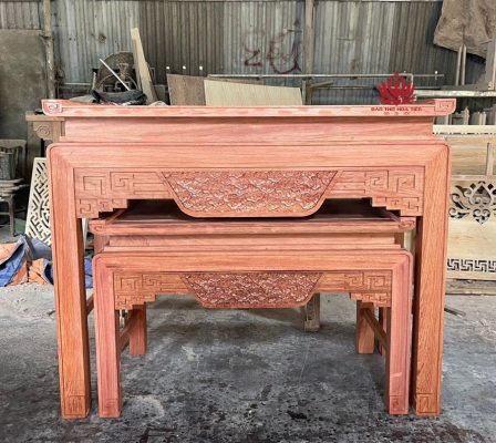 mộc bàn thờ gỗ hương đẹp