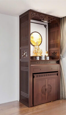 Bàn Thờ Đứng Chung Cư – Giải Pháp Tâm Linh Tối Ưu Cho Không Gian Nhỏ