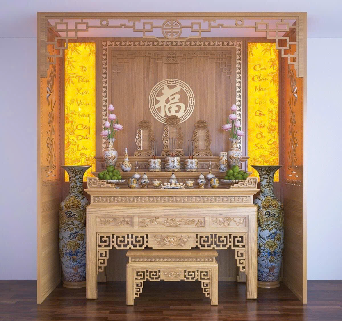 Bàn Thờ Gia Tiên – Nét Đẹp Truyền Thống Trong Không Gian Hiện Đại